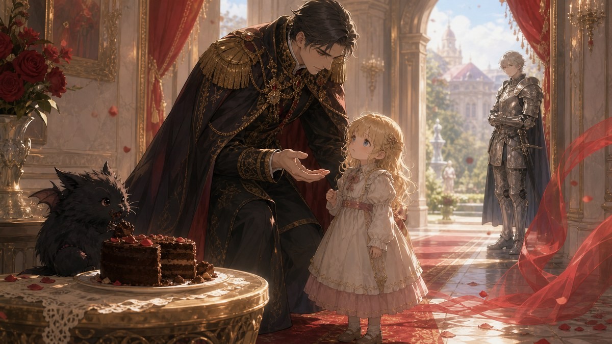 ある日お姫様18話ネタバレ 神獣クロとクロードがアタナシアへ手を差し出す場面の画像