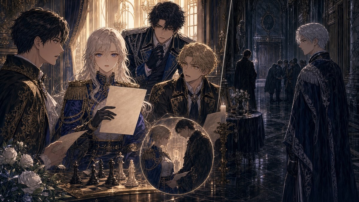 皇帝と女騎士210話211話 ネタバレ ポリアナの婚約計画とシーケルが感じる城内異変のイメージ
