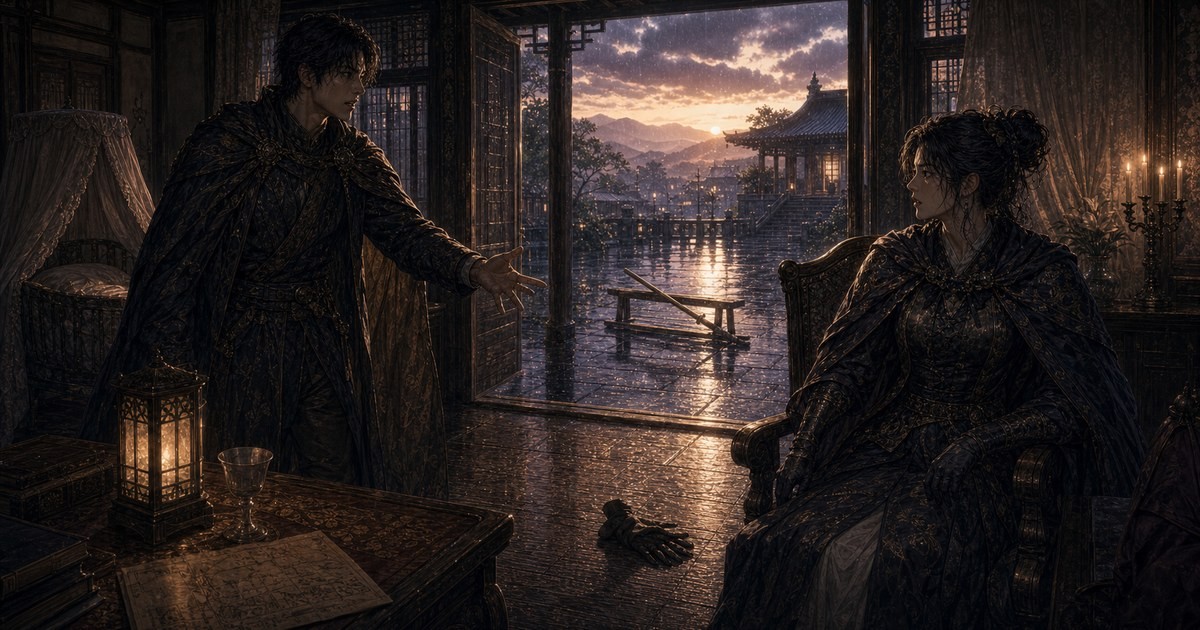 皇帝と女騎士310話311話 ドナウがポリアナへ決闘を申し込む場面を表したアイキャッチ画像