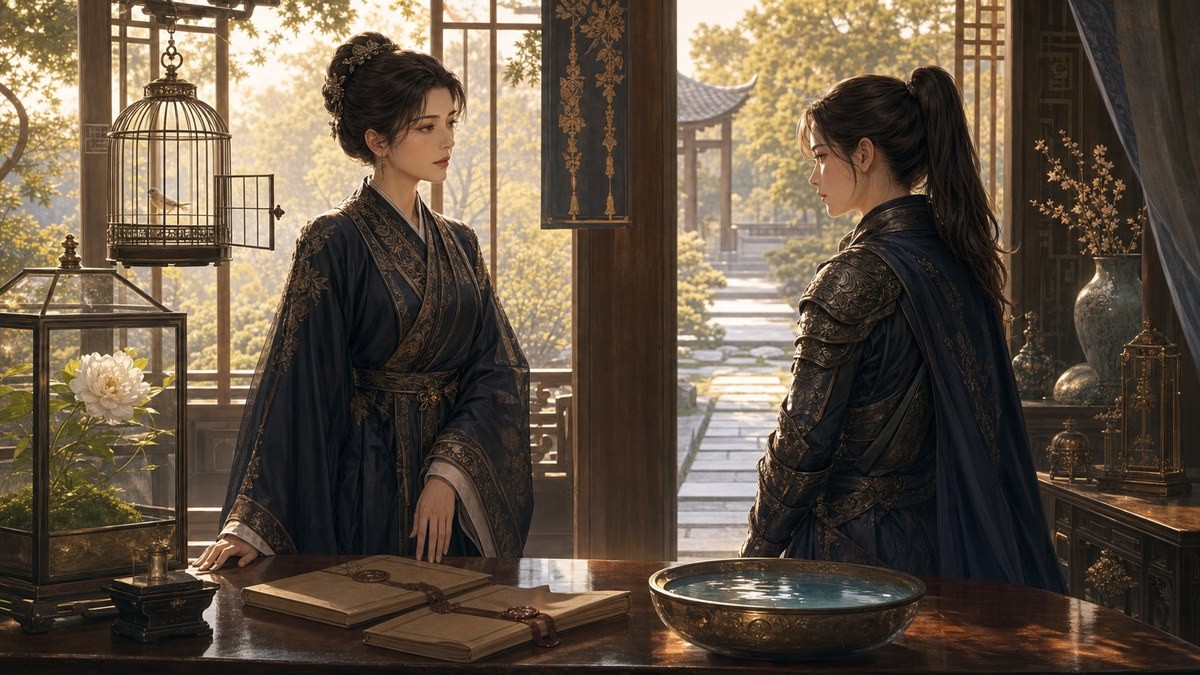 皇帝と女騎士324話325話ネタバレ トリーがポリアナへ選ばれる側ではなく選ぶ側だと伝える場面をまとめた画像