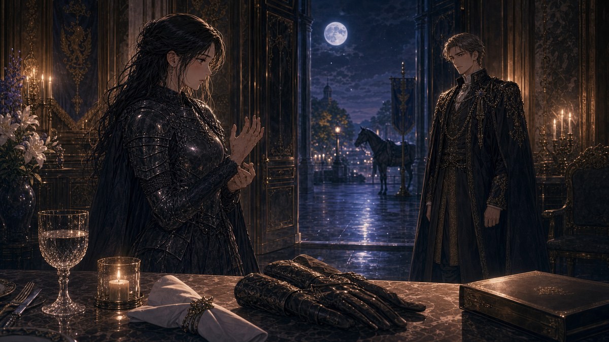 皇帝と女騎士332話333話ネタバレ 食事後のお願いと騎士の手を尊ぶルクソスをまとめた画像