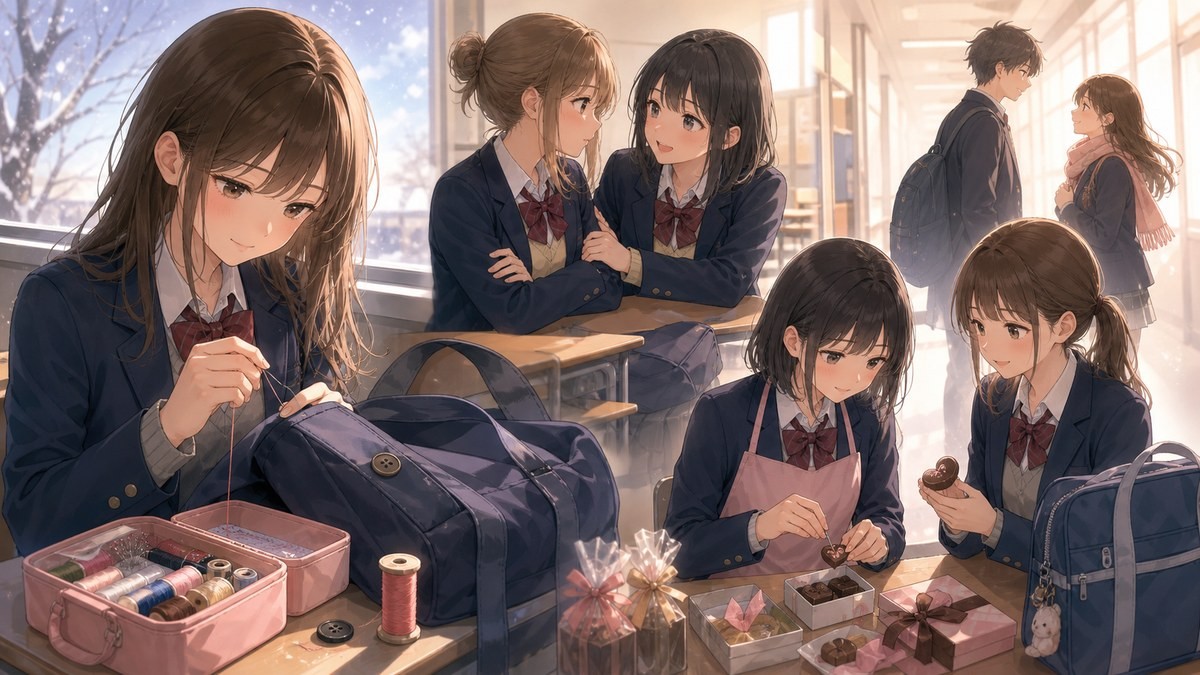 ホリミヤ15巻あらすじ 吉川の裁縫セットとバレンタインの青春をまとめた画像
