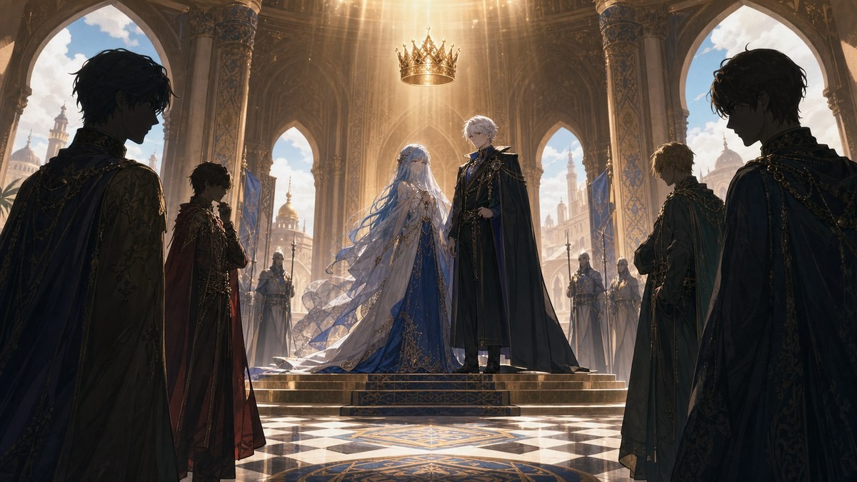 星降る王国のニナ4巻ネタバレ ガルガダ王宮でニナを巡る王位継承争いが始まる画像