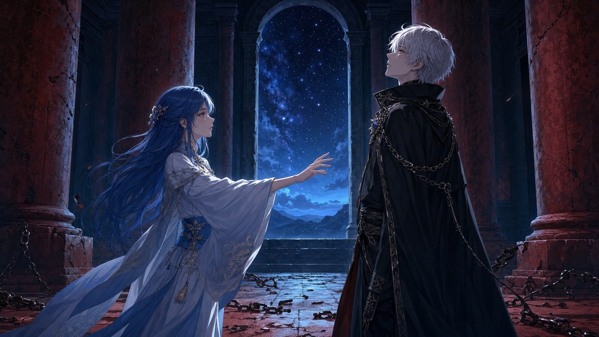 星降る王国のニナ4巻感想考察 血の神殿でセトの心がほどけていく場面の画像