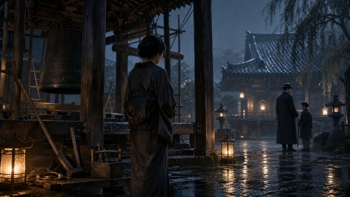声なきものの唄102話ネタバレ サヨリが雨の寺で瀬島と再会する流れの要約画像
