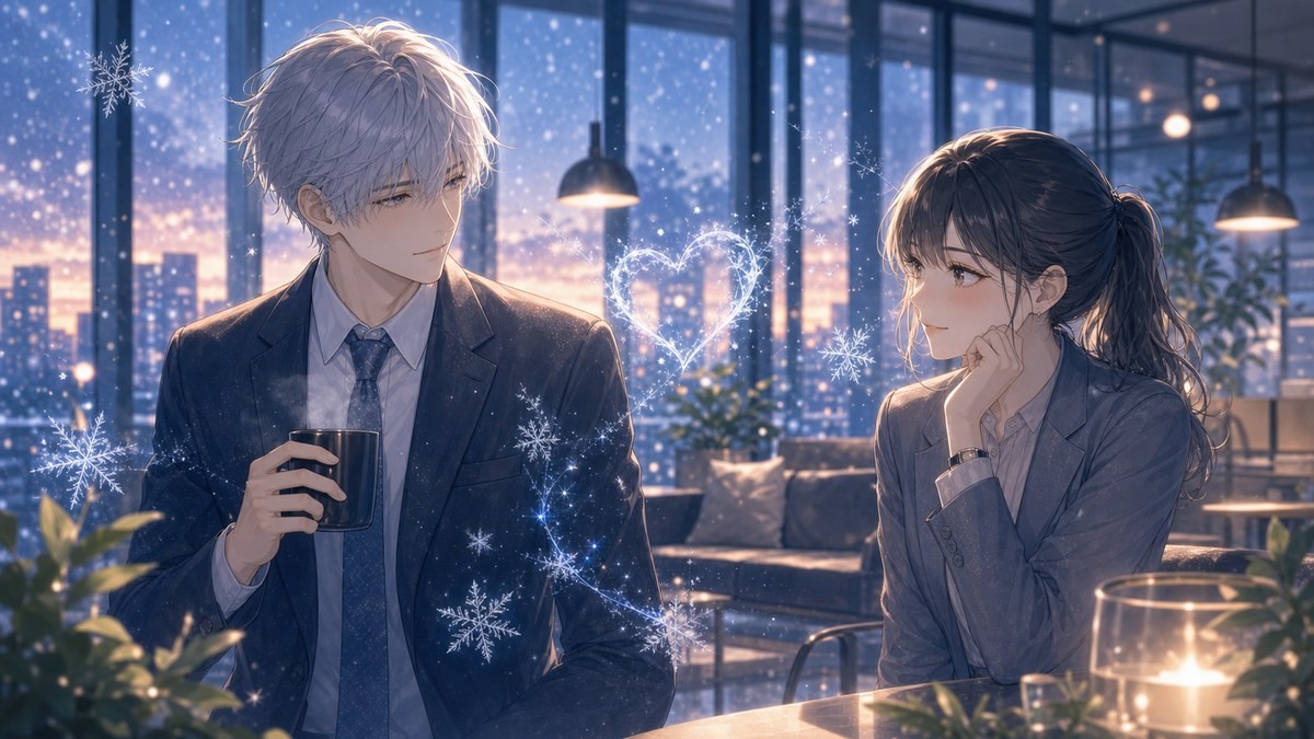 氷属性男子とクールな同僚女子とは 職場ラブコメと氷雪ファンタジーの作品概要画像