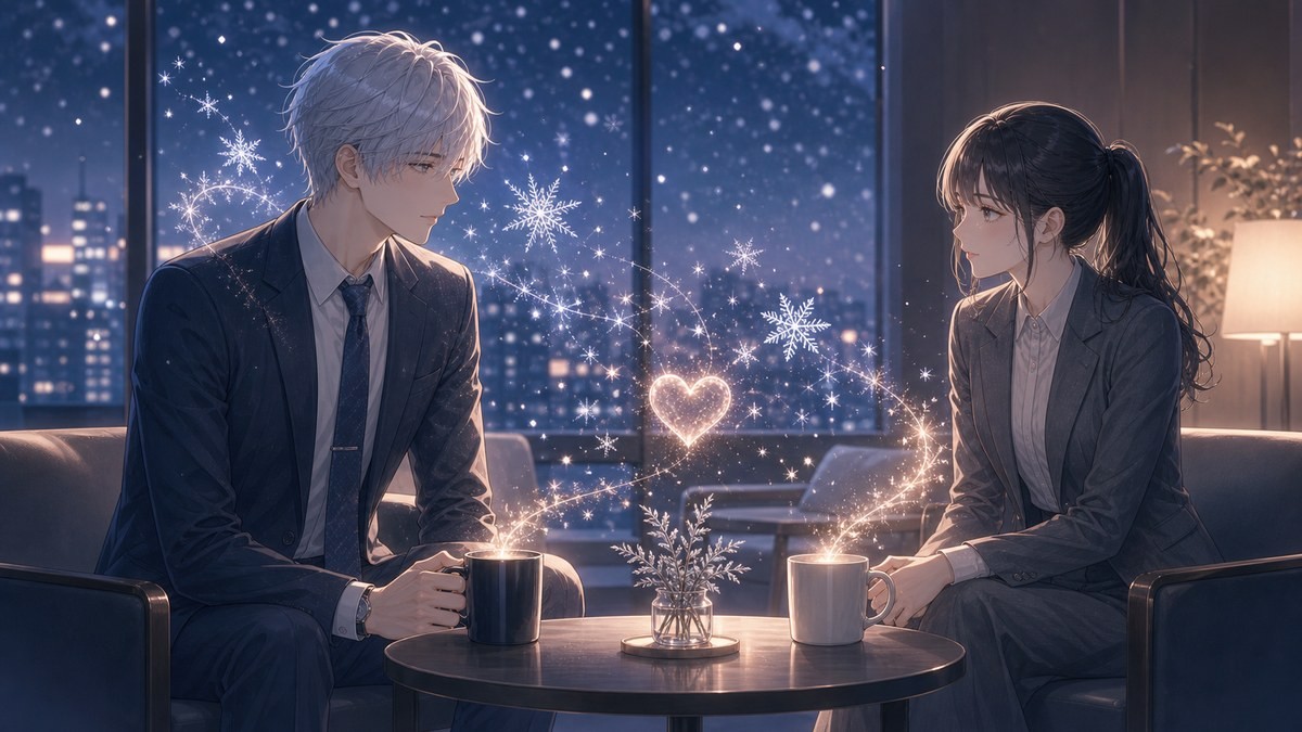 氷属性男子とクールな同僚女子の読みどころ 氷雪の感情表現と癒しのラブコメ画像