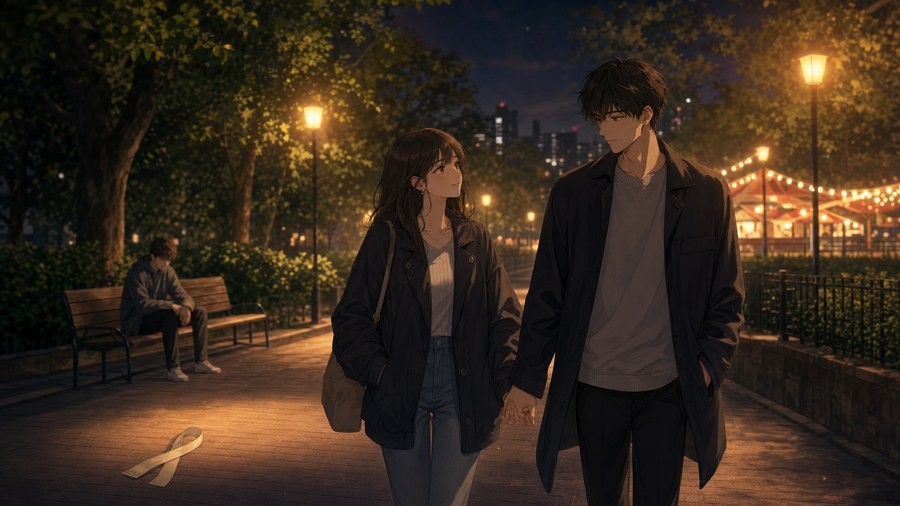 山田くんとLv999の恋をする105話感想考察 山田と茜が上着を羽織って夜道を帰る余韻の要約画像