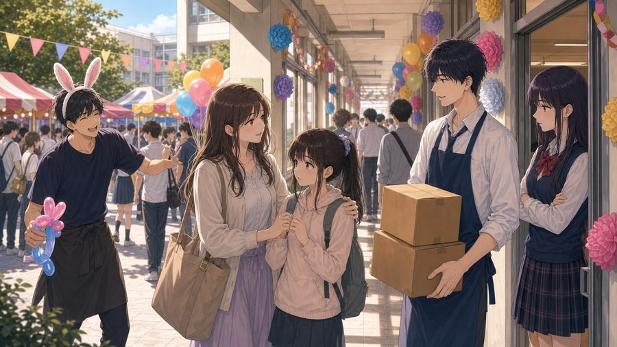 山田くんとLv999の恋をする22話あらすじ 学園祭で瑠奈を支える茜と山田の再会をまとめた画像