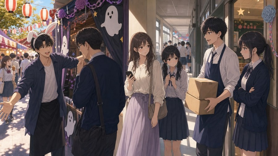 山田くんとLv999の恋をする22話ネタバレ 文化祭で瑠奈の緊張と山田の自然な笑顔が交差する要約画像