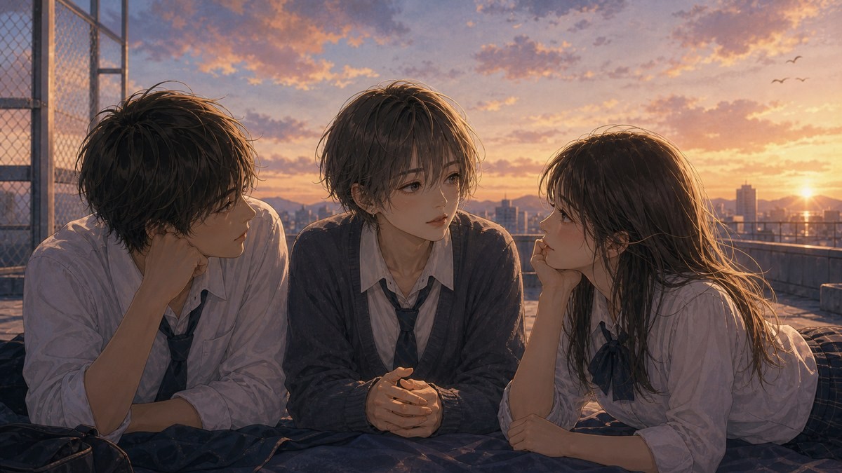 性別モナリザの君へ41話あらすじ 屋上でひなせが答えを伝える場面の要約画像