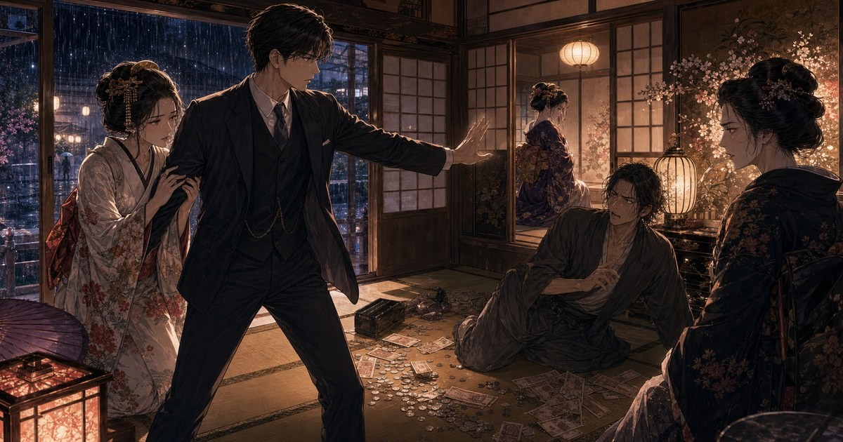 声なきものの唄50話 若様がセツを守り利市と対峙する場面を描いたアイキャッチ画像