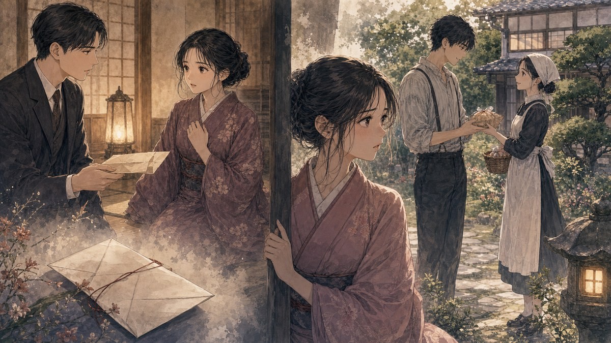 声なきものの唄57話 あらすじ 若水のプロポーズとチヌの複雑な感情のイメージ