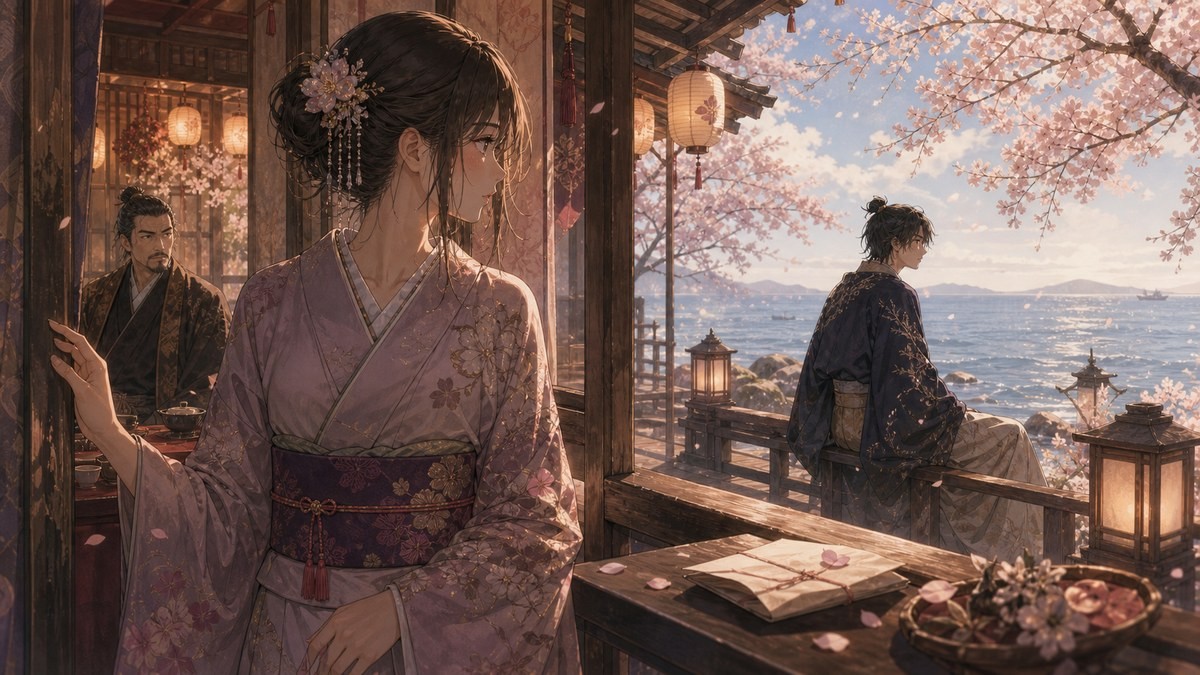 声なきものの唄83話ネタバレ 桜茶屋の海辺で公三郎を見つけるチヌの画像