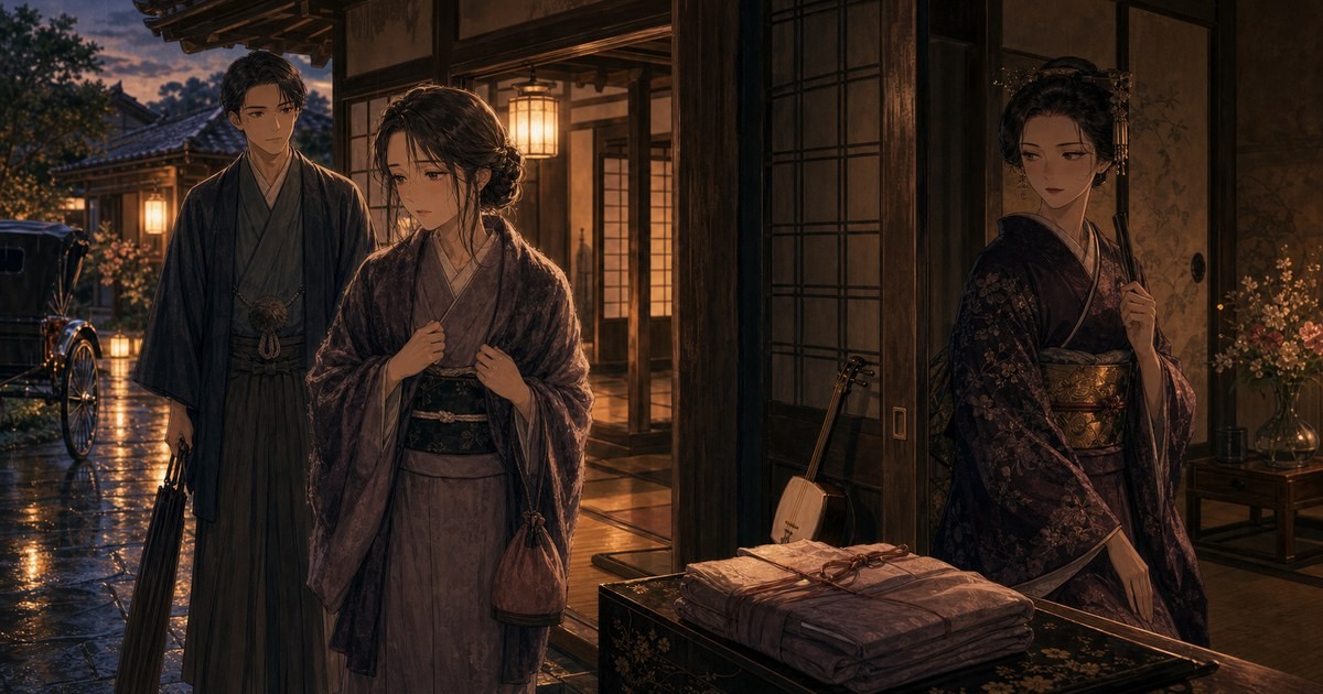 声なきものの唄88話 サヨリがお香と名乗り公三郎へ近づく不穏な展開を象徴するアイキャッチ画像