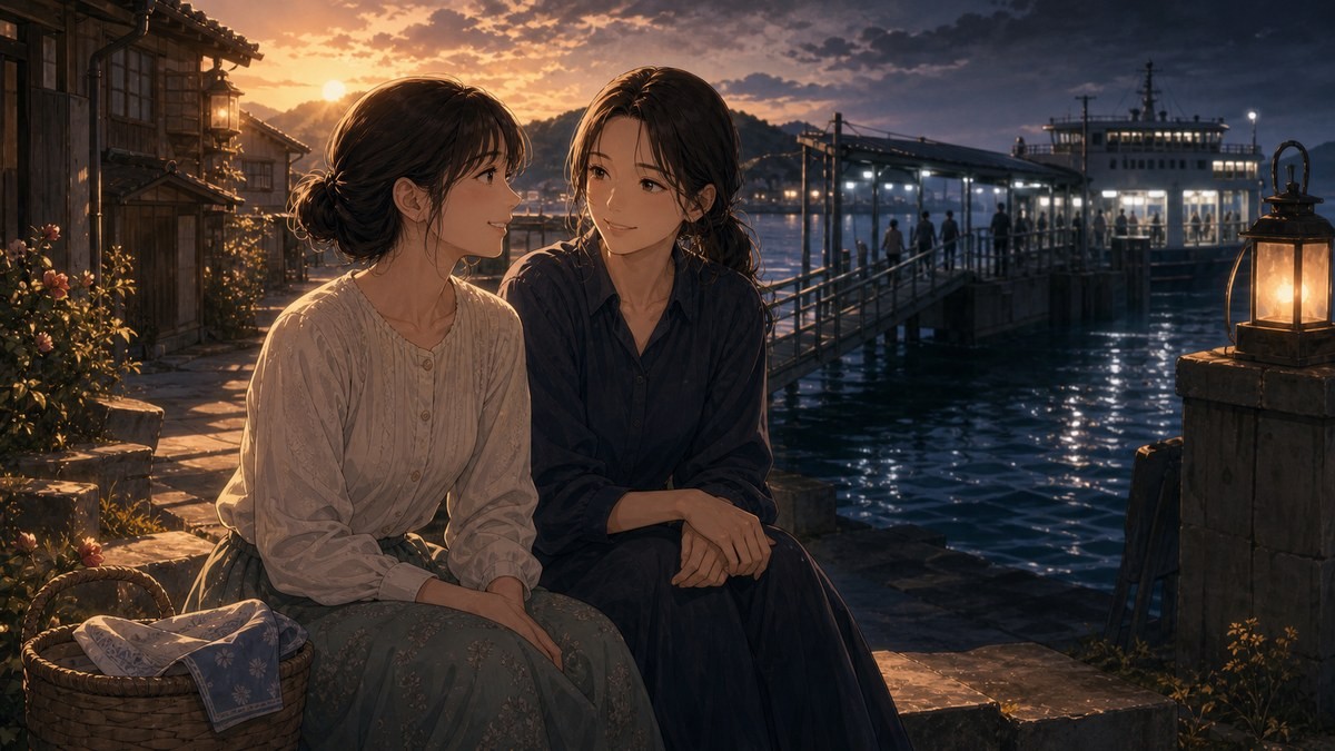 声なきものの唄89話あらすじ 故郷で笑い合うサヨリとチヌに港の不穏さが迫る画像