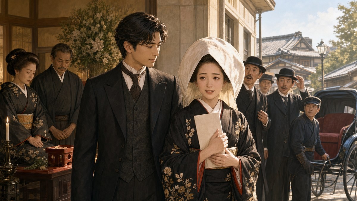 声なきものの唄91話 あらすじ 婚礼と婚姻届の騒ぎをまとめたイメージ