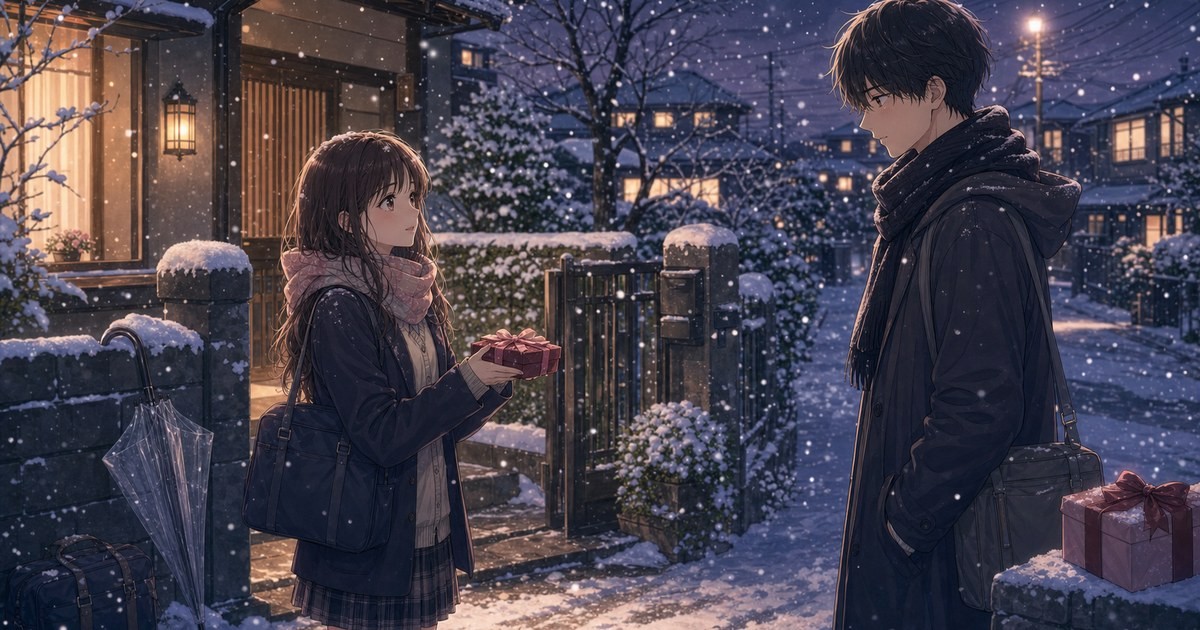 素敵な彼氏5巻 バレンタインの雪の日にののかと桐山が向き合うアイキャッチ画像