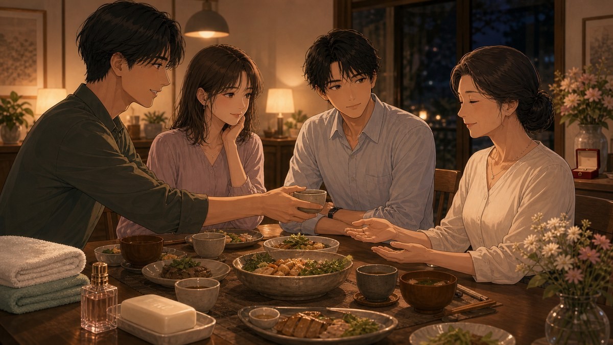 あせとせっけん10巻感想考察 麻子の成長と家族が歩み寄る温かな食事会を表す要約画像