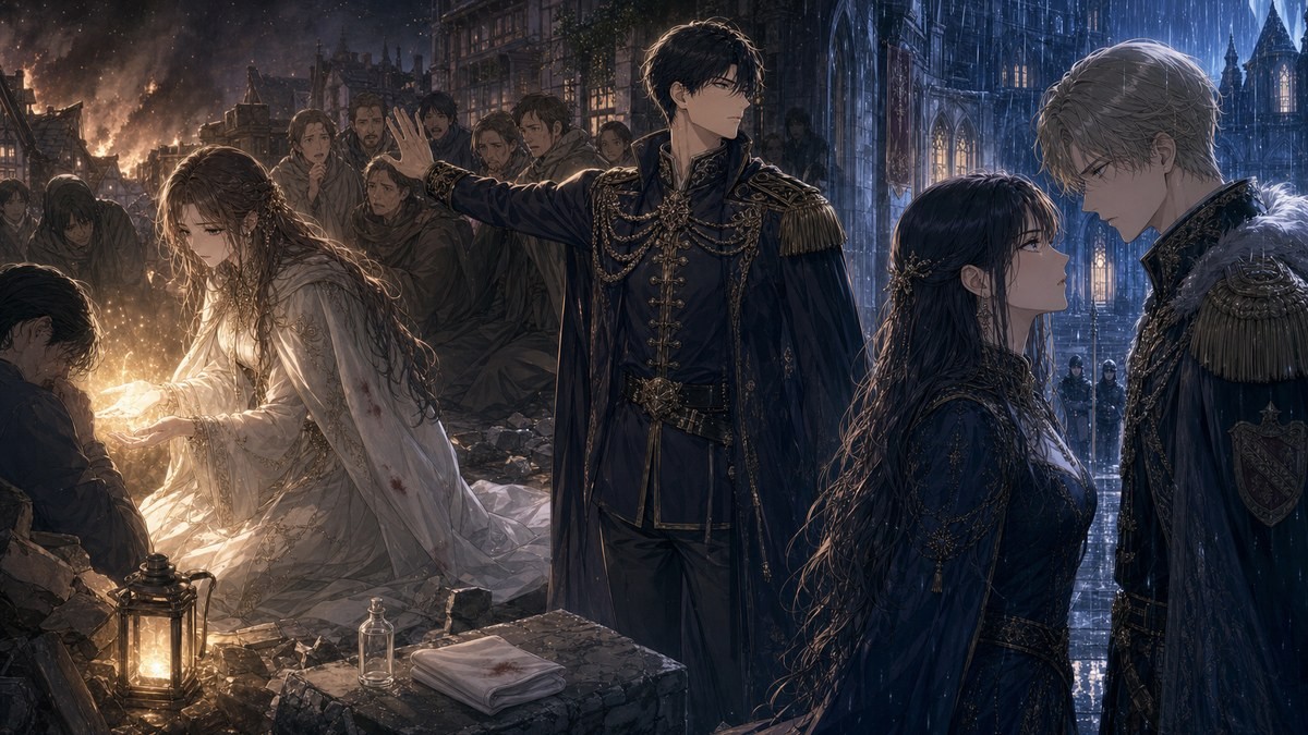 君の全てを奪いたい101話ネタバレ 崩落現場の救助とメーデイアとイアロスの対話を整理した画像