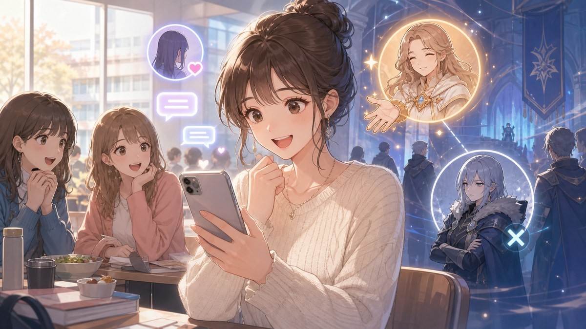 山田くんとLv999の恋をする46話あらすじ 結衣から茜へ届く連絡とギルド加入希望をまとめた画像