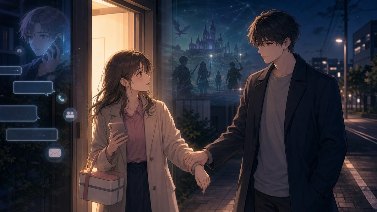 山田くんとLv999の恋をする46話ネタバレ 朝4時の連絡と山田が茜を送る場面をまとめた画像