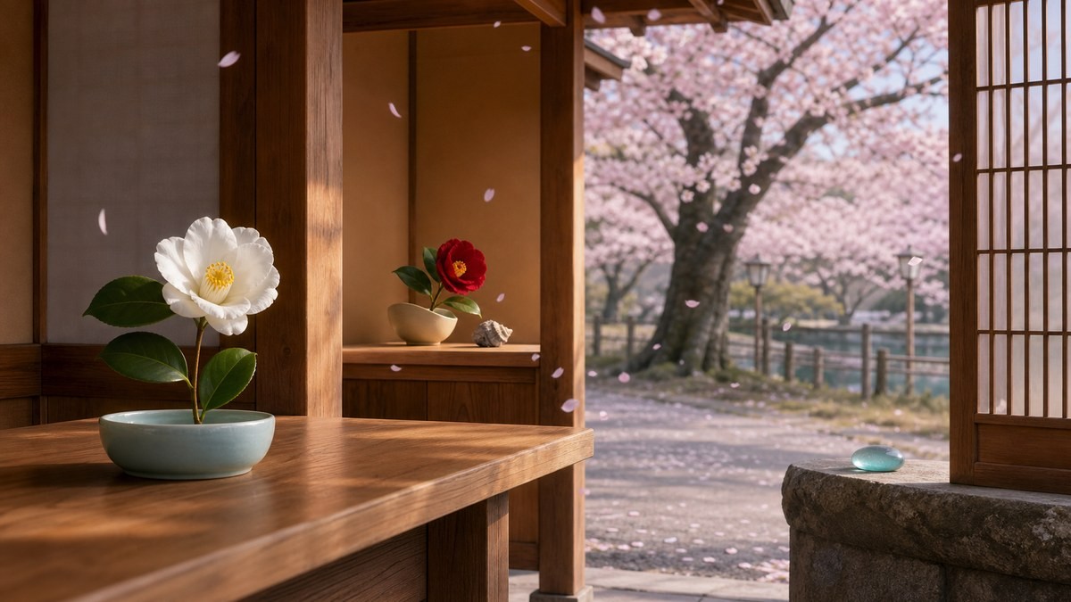 『声なきものの唄』28話あらすじ 桜茶屋のチヌ、父とサヨリの記憶、遠くから見つめるお吉を象徴する画像