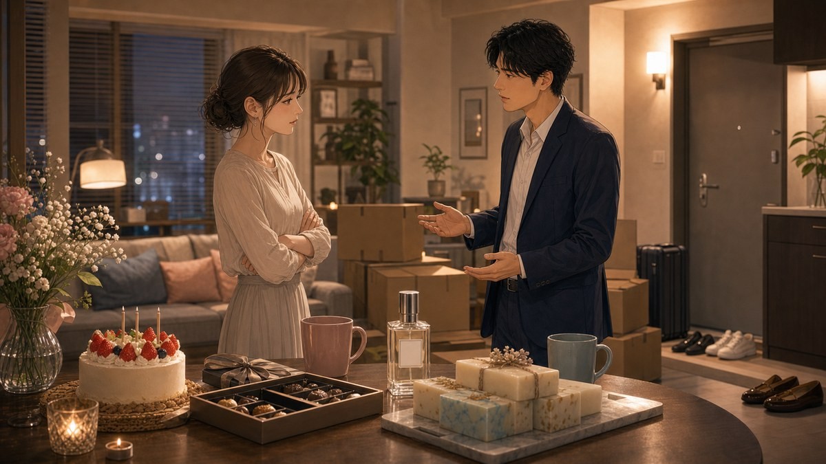 あせとせっけん6巻あらすじ 誕生日と同棲開始と気を遣いすぎる二人の衝突を表す要約画像