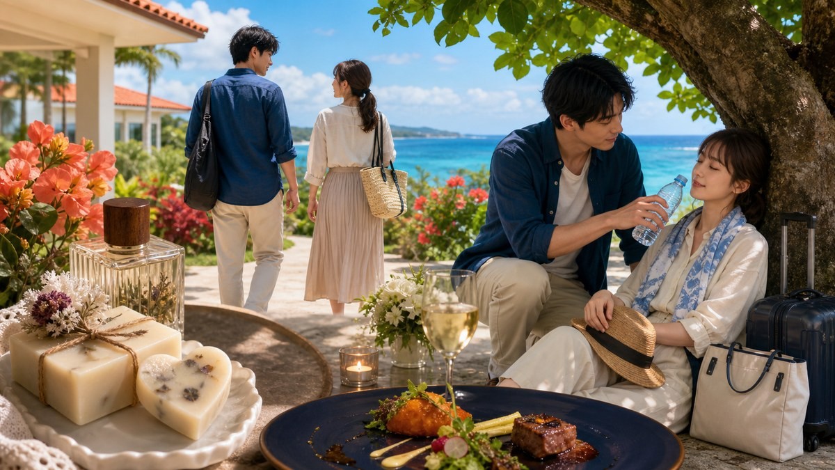 あせとせっけん8巻ネタバレ 手作り石けんと一周年ディナーと沖縄社員旅行をまとめた要約画像